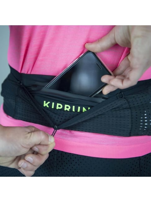 Kiprun by Decathlon Running Belt for Carrying Hydration Flask (2 X 250 Ml),  Energy Gels, Keys