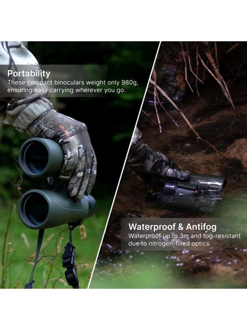 Solognac by Decathlon Waterproof Binoculars 500 10x50 Olive