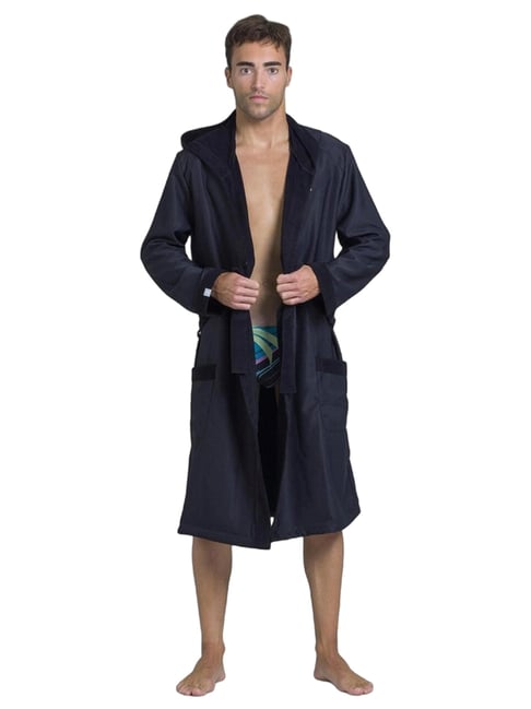 Black Hooded Housecoat Men's Nabaiji By Decathlon Men