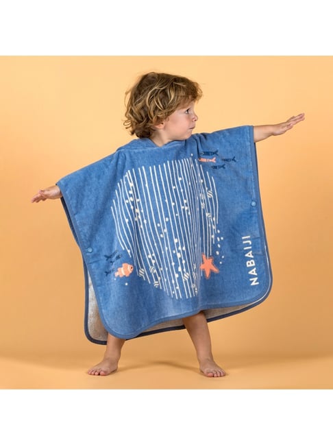 Nabaiji by Decathlon Baby Cotton Changing Poncho Multicolor