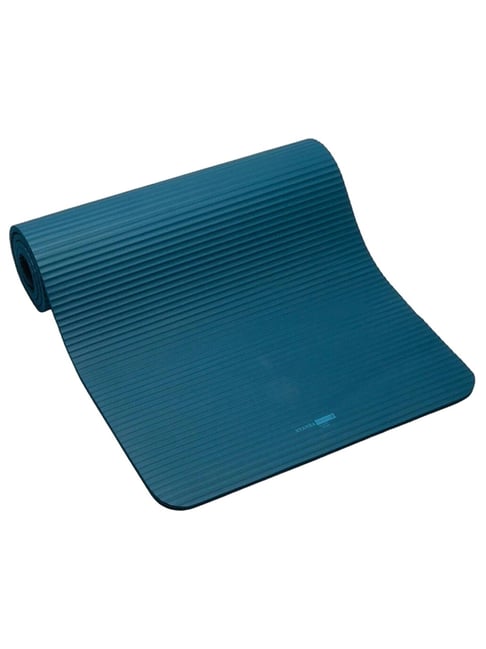 Domyos by Decathlon Pilates Mat Comfort 100 160 Cm 55 Cm 10 Mm Blue