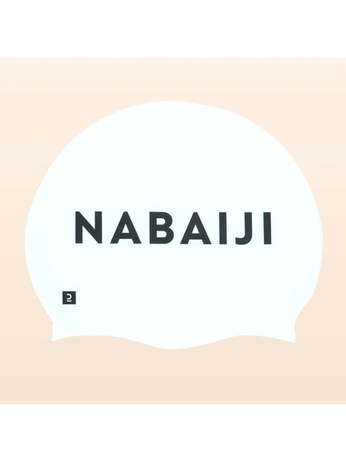 Nabaiji by Decathlon Adult Swimming Cap Silicone 56-60 Cm White