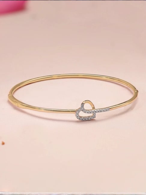Mia by Tanishq Love Story Diamond & Gold Bangle