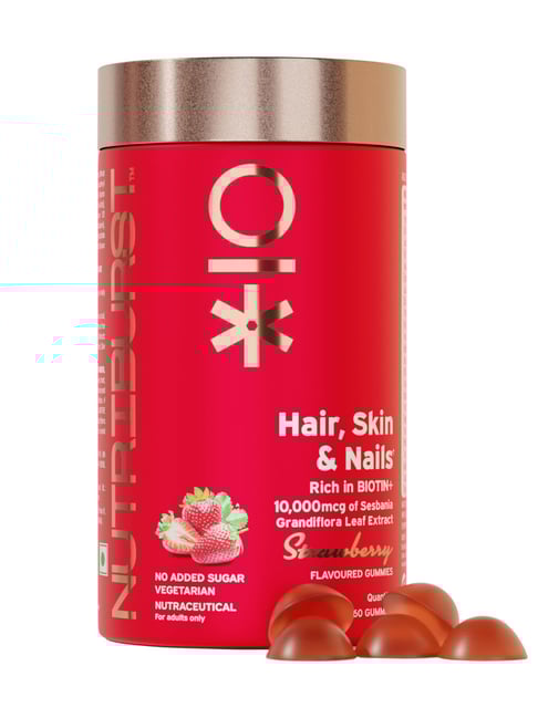 Nutriburst Biotin Gummies to Support Hair, Skin & Nail Growth -60 N