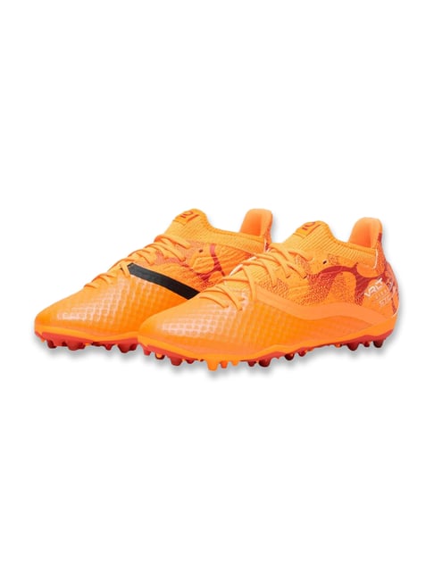 orange boys football cleats