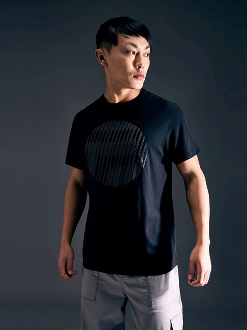 Pepe Jeans Black Slim Fit Printed Sports T-Shirt-picture-45