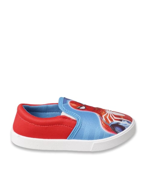 Buy Kidsville Kids Spiderman Printed Blue Loafers for Boys at Best
