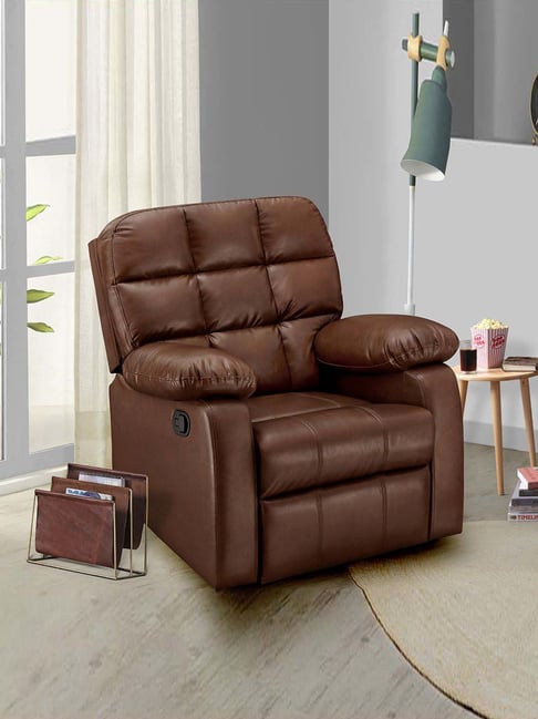 Sleepyhead RX5 Single Seater Manual Recliner With Durable Spring Support (Sandy Swag)