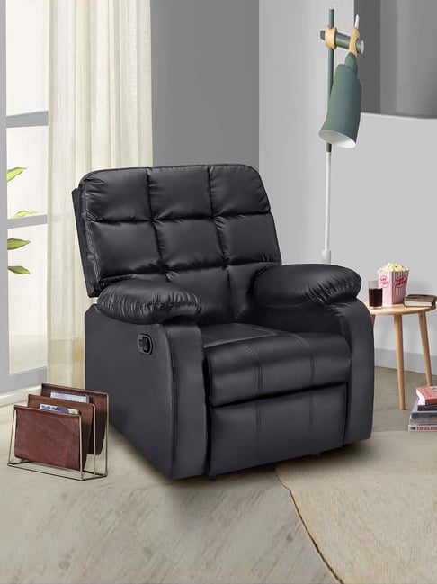 Sleepyhead RX5 Single Seater Manual Recliner With Durable Spring Support (Dark Night)