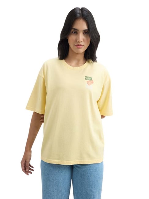 Pepe Jeans Yellow Graphic T-Shirt
