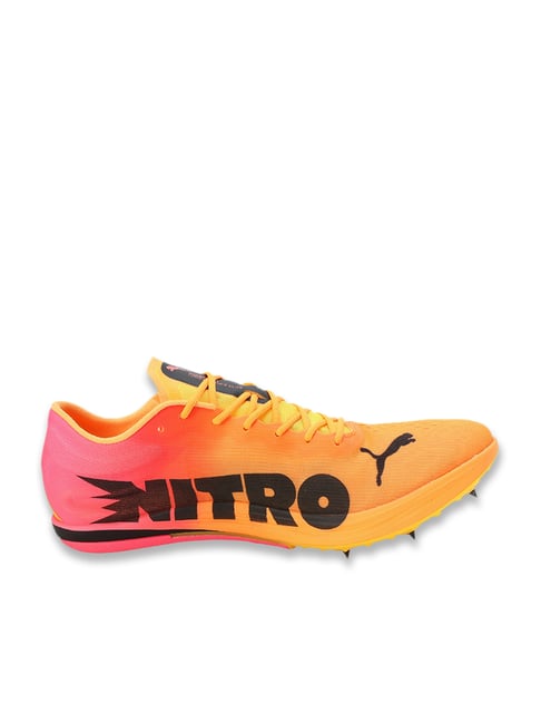 puma men's evospeed sun stream orange running shoes
