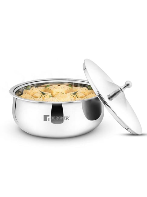 Bergner Vienna Silver Stainless Steel 19 cm Hot Pot (1000ml)-picture-21