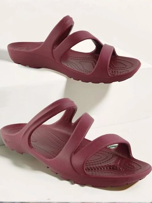 Red Tape Women's Maroon Casual Sandals