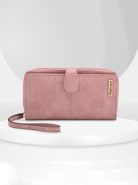 Fastrack MTO MTS Pink Solid Bi-Fold Wallet for Women