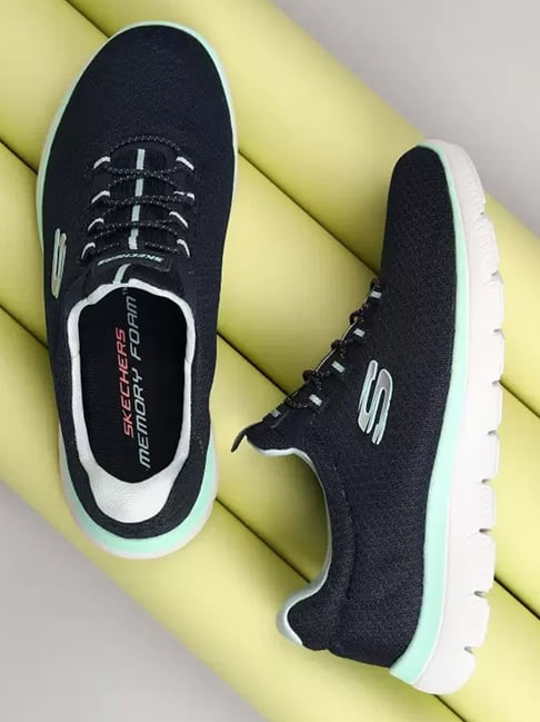 Skechers Women's SUMMITS Navy Walking Shoes