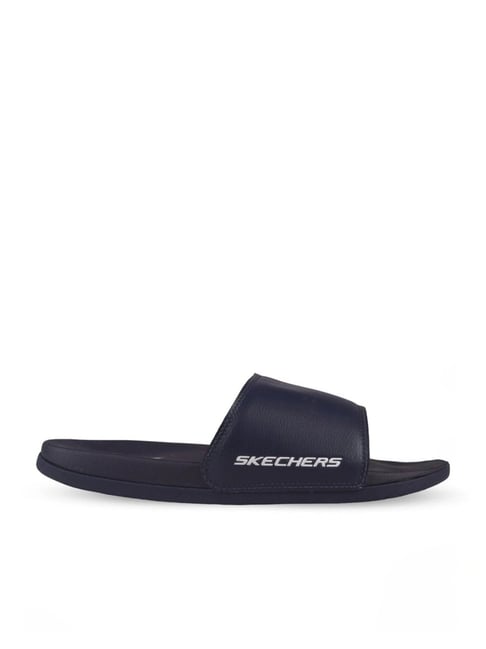 Skechers Men's GAMBIX INDIA Navy Slides-picture-22