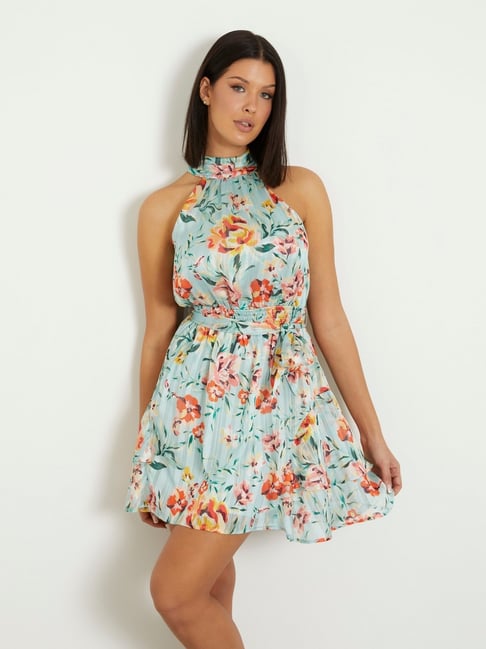 Guess Multi Print Sleeveless Dress
