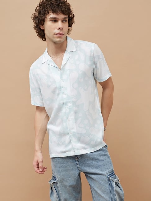 Fame Forever By Lifestyle White Regular Fit Printed Shirt-picture-15