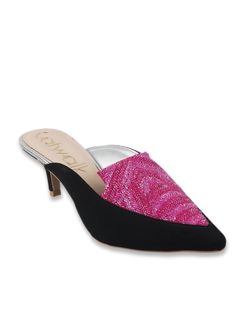 Catwalk Women's Pink Mule Shoes
