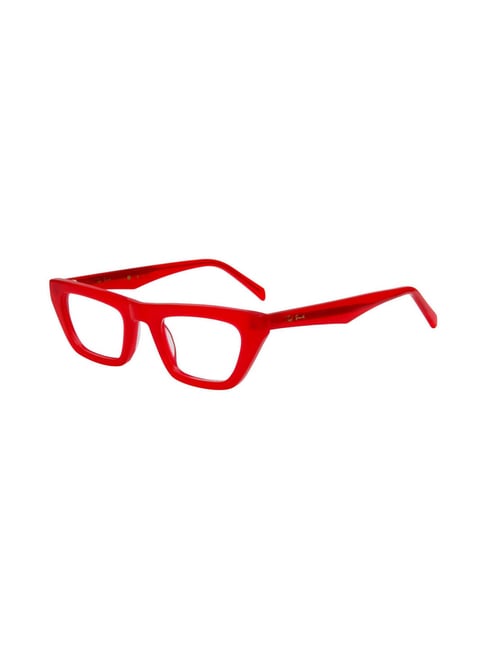 Ted Smith Red Cat Eye Eyewear Frames for Women