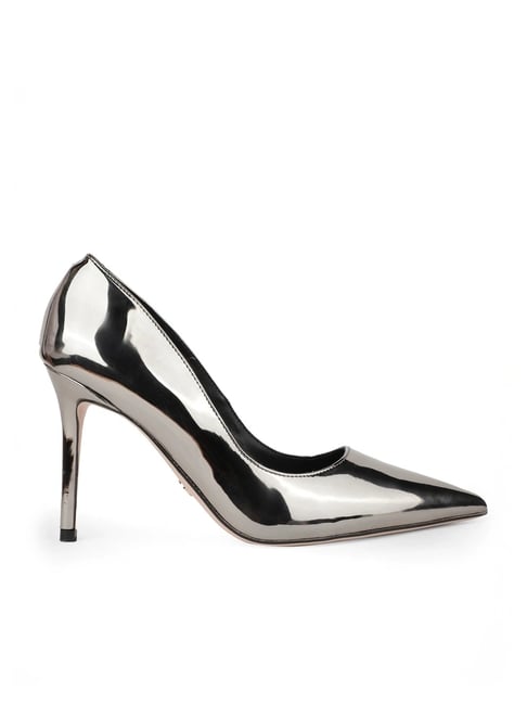 Nine West Women's Silver Stiletto Pumps