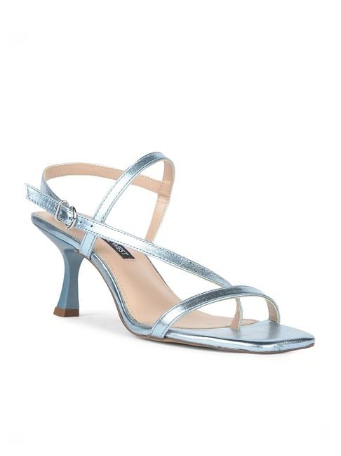 Nine West Women's Blue Ankle Strap Stilettos-picture-44