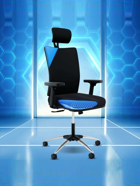 The Sleep Company Onyx Orthopedic High Back Office Chair - Black