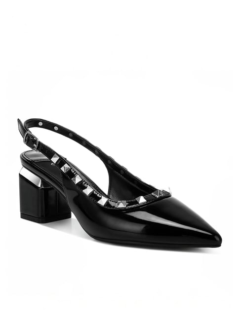 London Rag Women's Black Back Strap Sandals-picture-22