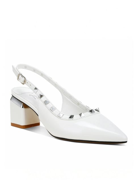 London Rag Women's White Back Strap Sandals-picture-33