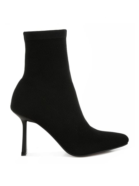 London Rag Women's Black Stiletto Booties-picture-37