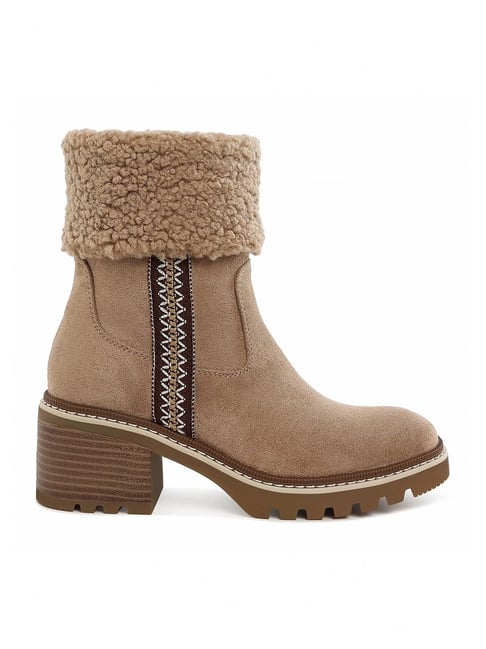 London Rag Women's Beige Snow Boots-picture-13