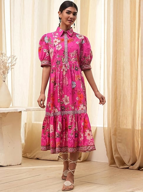 biba cotton dresses Orange Biba Cotton Dress Material Lattice Heavy Work Salwar Suit Biba Dupatta Dress Material Buy