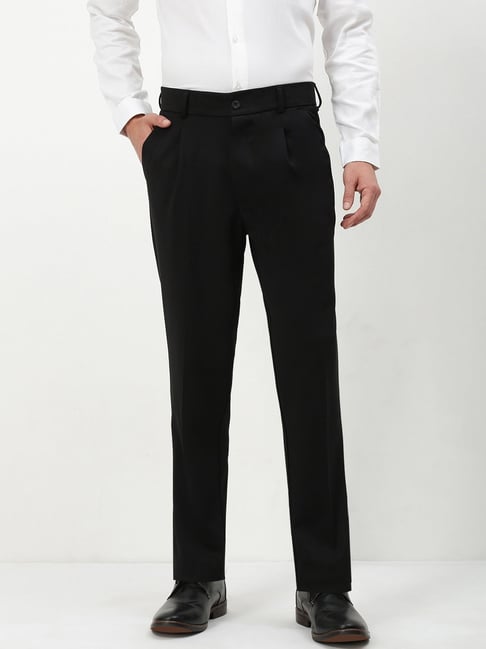 showoffff Showoff Black Cotton Regular Fit Trousers-picture-39