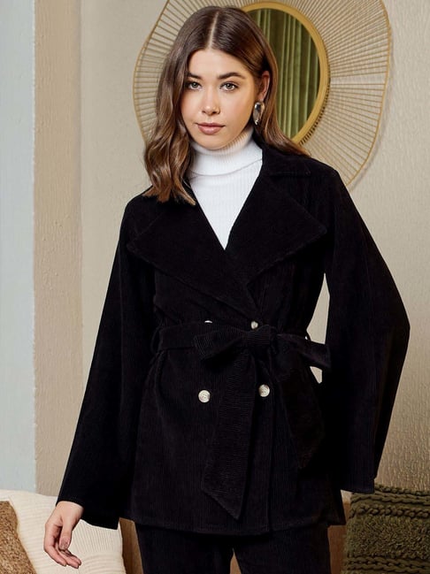 Mabish By Sonal Jain Black Stripes Jackets-picture-25