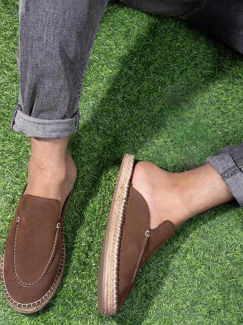 Styli Men's Brown Mule Shoes-picture-44