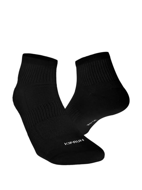 Kiprun by Decathlon Black Cotton Textured Socks Pack of UK  EU39-42
