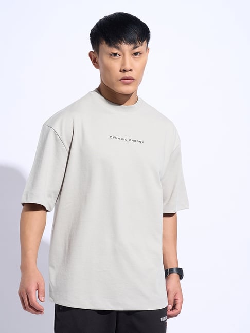 Ajile By Pantaloons Grey Relaxed Fit Printed T-Shirt-picture-12