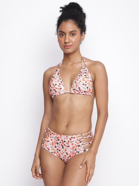 La Intimo Multi Kavaratti Island Bikini Bra and Panty