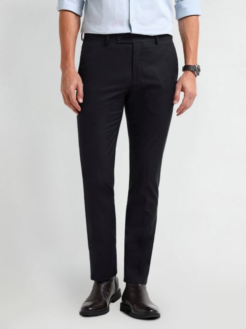 Arrow Blue Slim Fit Trousers-picture-11