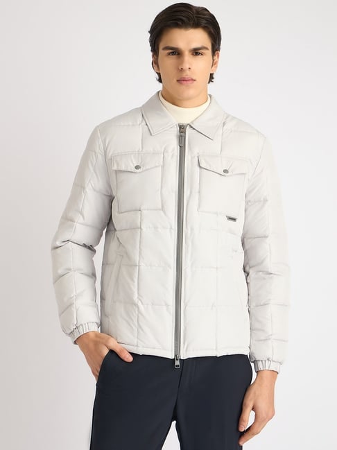 Antony Morato White Regular Fit Quilted Jacket-picture-27