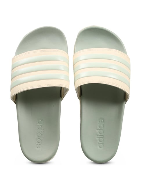 Adidas Women's ADILETTE COMFORT White Slides