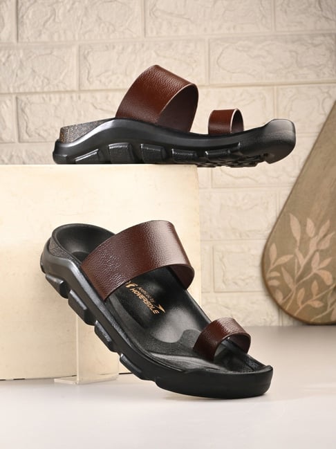 hoversoul Hoversole Men's BOWMAN Brown Toe Ring Archloc Sandals-picture-10