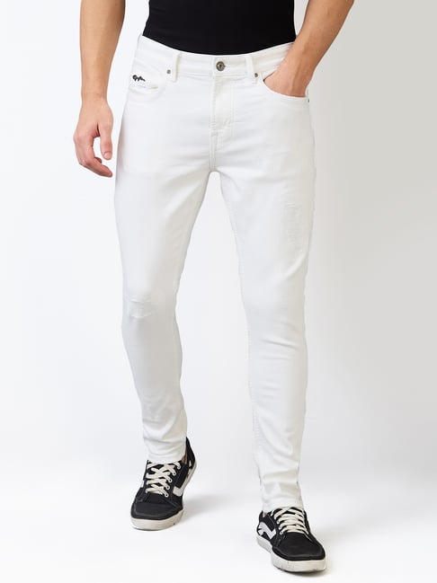 Spykar Men Slim Fit Mid Rise Cotton Stretch Casual Jeans-picture-18