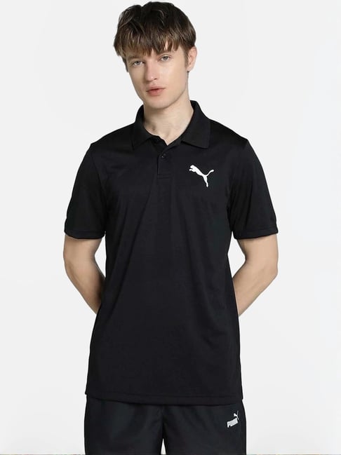 Puma Black Regular Fit Sports T-Shirt