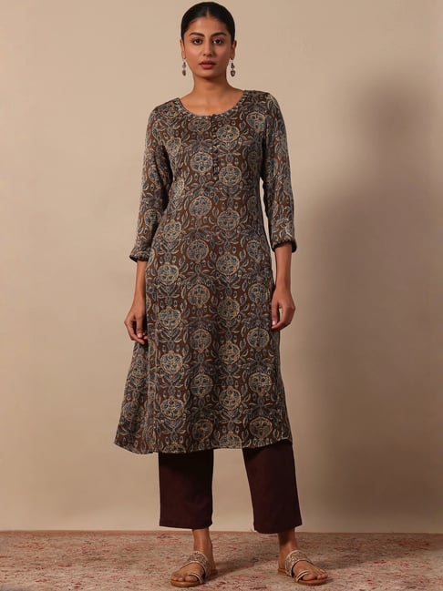 Folksong By W Brown Printed Kurta-picture-48