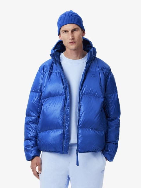 Lacoste Blue Regular Fit Quilted Puffer Jacket