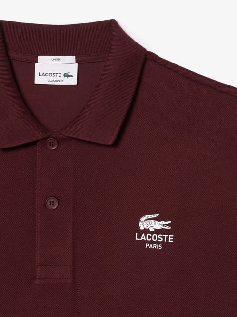 Lacoste Maroon Classic Fit Polo T-Shirt