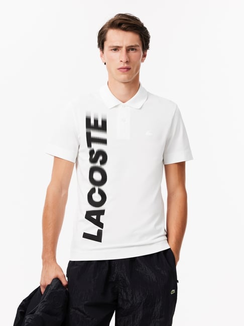 Lacoste White Regular Fit Printed Polo T-Shirt-picture-22