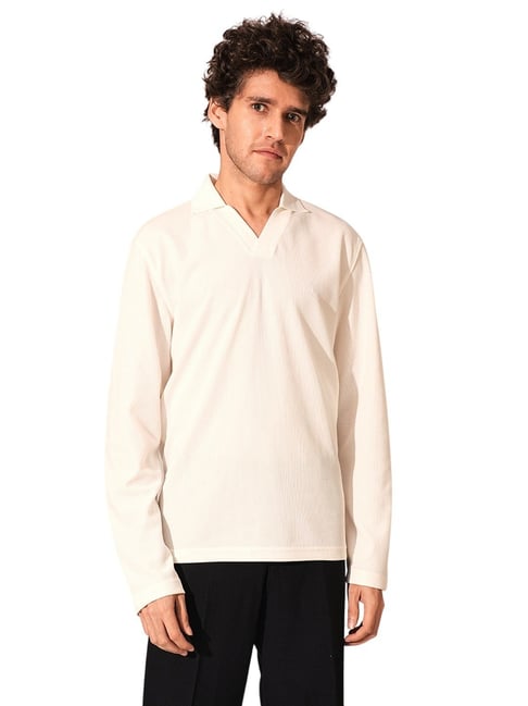 selected homme Selected Beige Regular Texture T-Shirt-picture-45