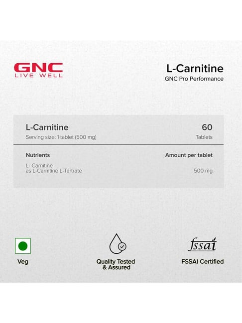 GNC Pro Performance L-Carnitine | Burns Fat | Formulated in USA Capsules